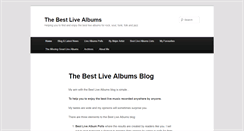 Desktop Screenshot of bestlivealbums.com